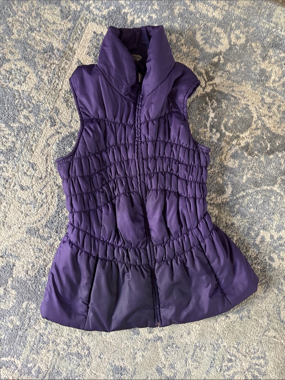 United Colors Of Benetton Purple Puffer Vest
